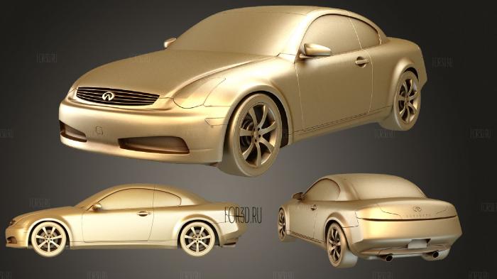 Infinity G35 Coupe stl model for CNC